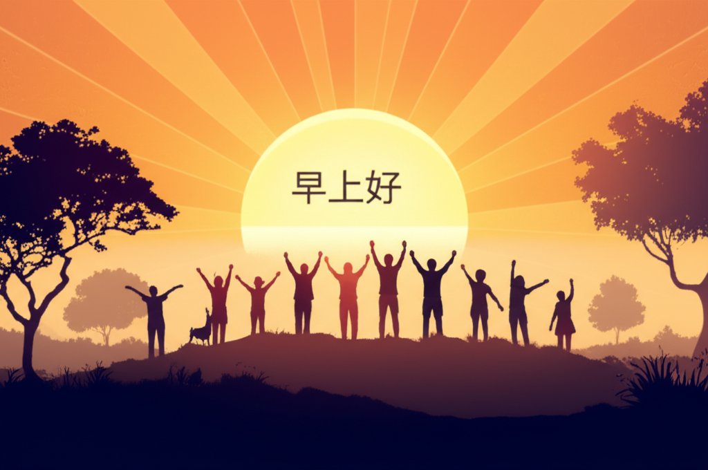 Unpacking 早上好: Standard Good Morning greeting in Chinese, learn Mandarin.