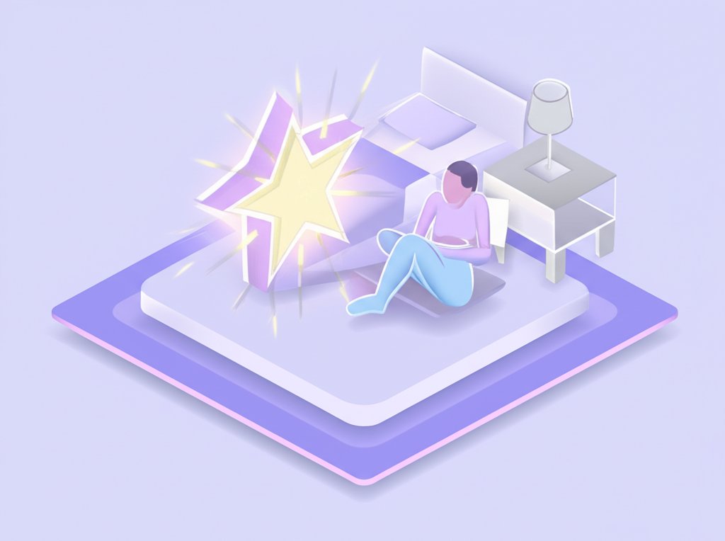 Before bed affirmations for peaceful sleep and evening relaxation.