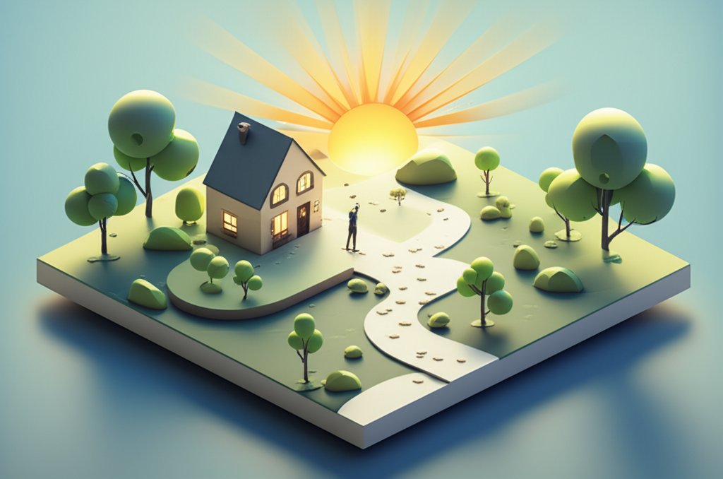 Vibrant 3D Good Morning picture with cheerful text and a sunny design.