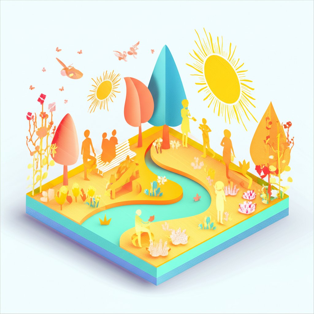 Vibrant sunlit nature scene, ideal for a 'Have a Beautiful Day' image.