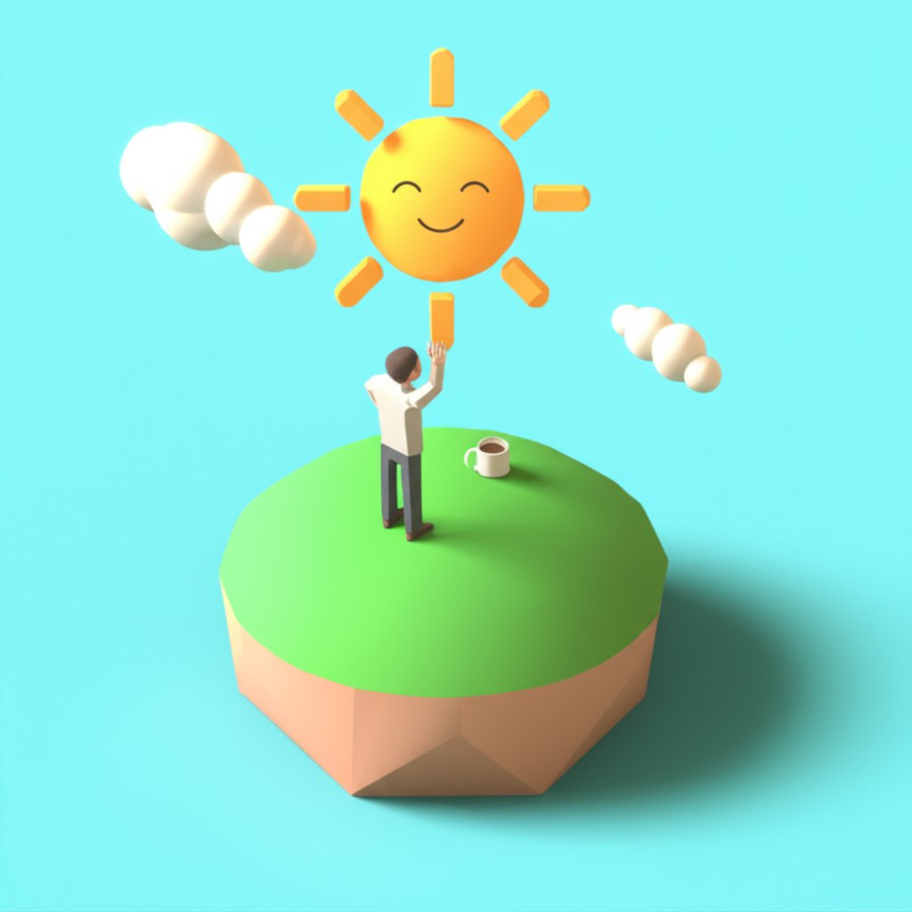 Cheerful have a good day meme for him, a funny daily greeting.