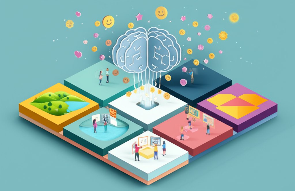 Science of visual mood boost: colors, light, design, and well-being.