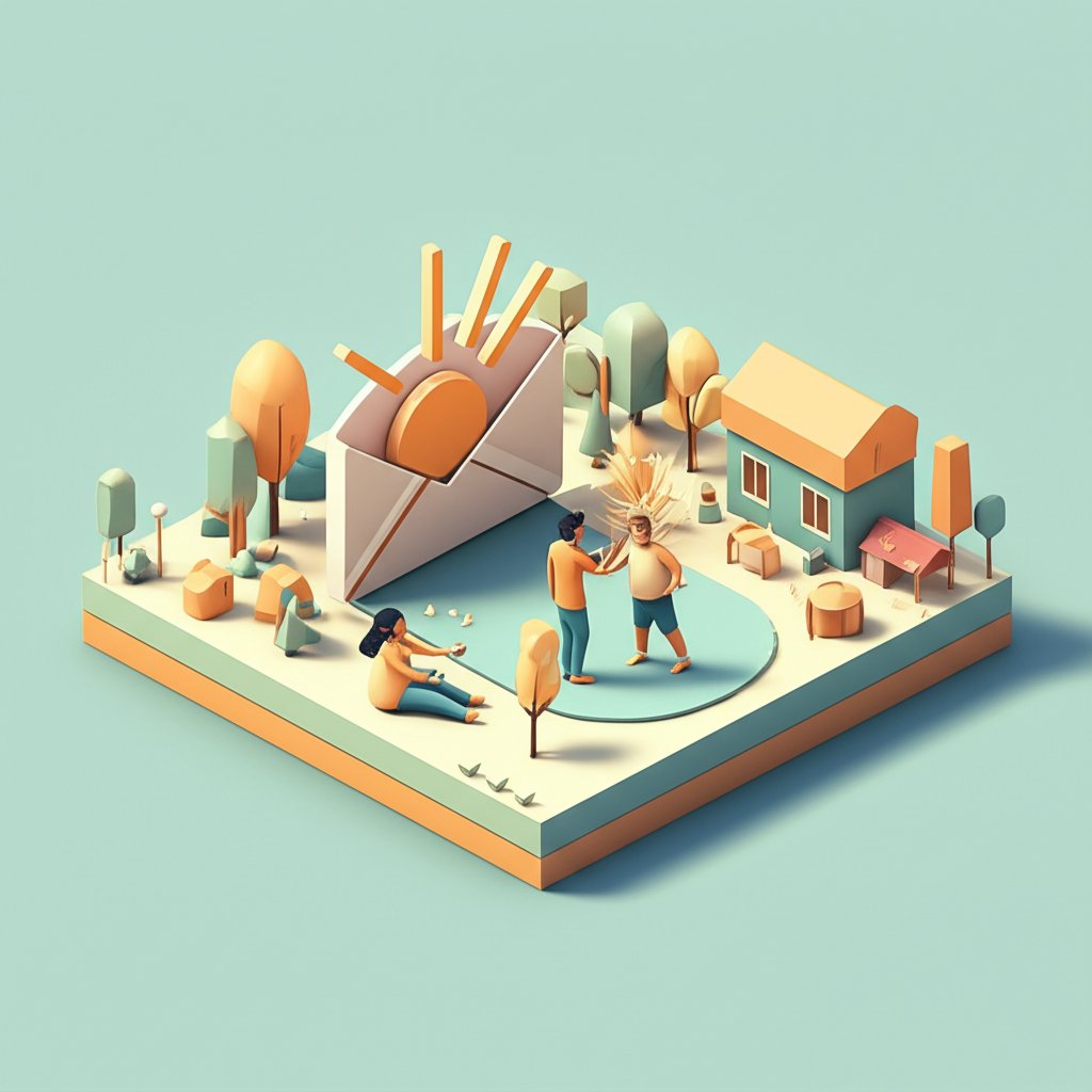 Psychology of a great morning message: phone, coffee, positive text.