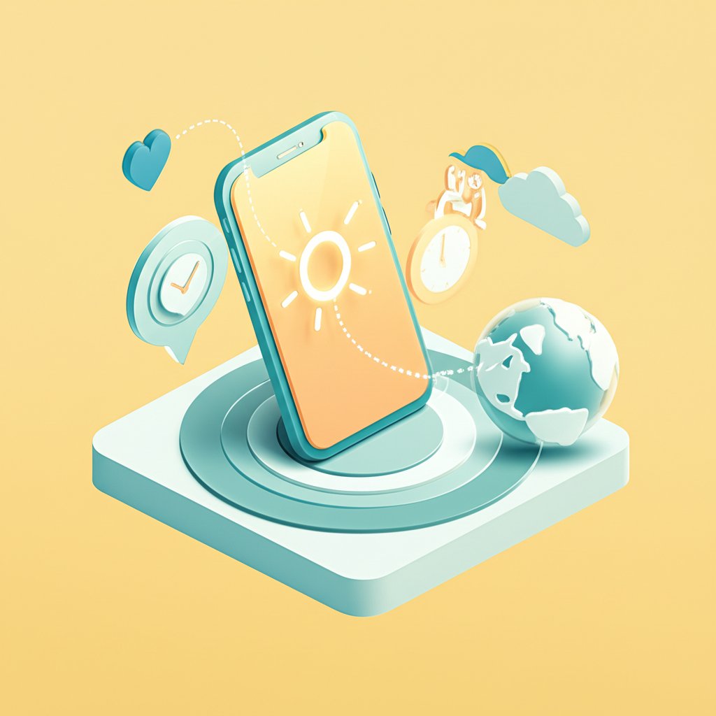 Infographic: anatomy of a perfect long-distance good morning message.