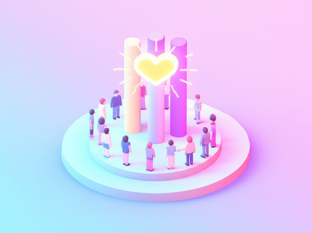 Three pillars: authenticity, empathy, connection for a heart-touching message.