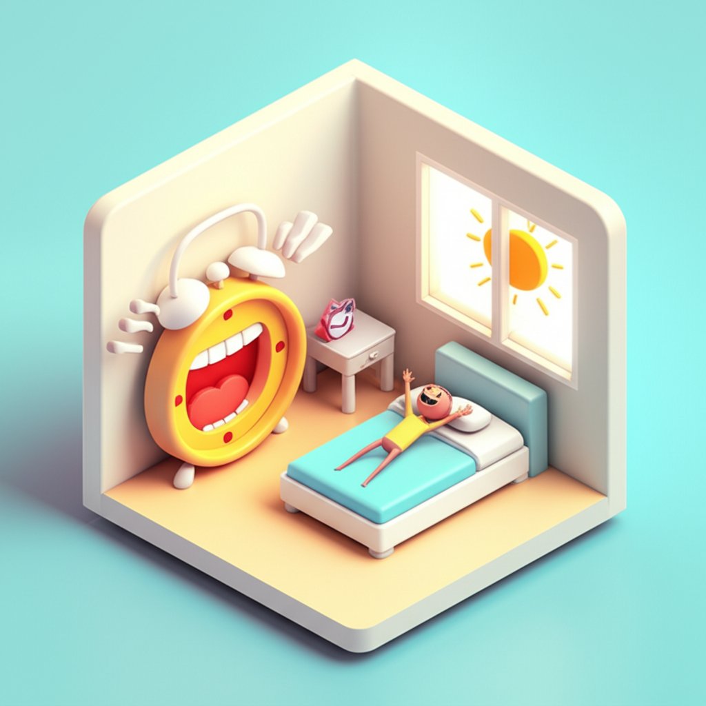 Laughing is the best morning alarm for a happy, healthy start.